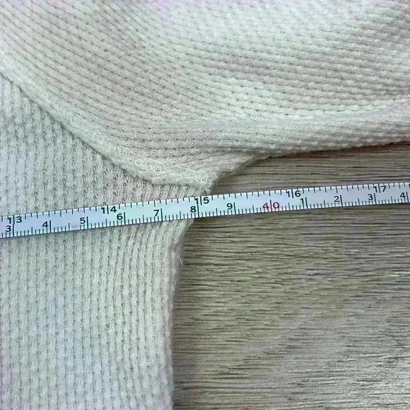 Free People White & Blue Button Top Size S - Picture 11 of 12